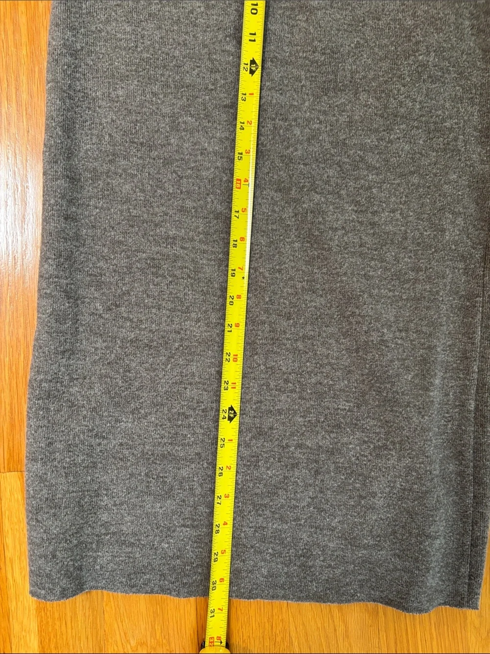 Zara Classic Grey Knit Pencil Skirt Size S